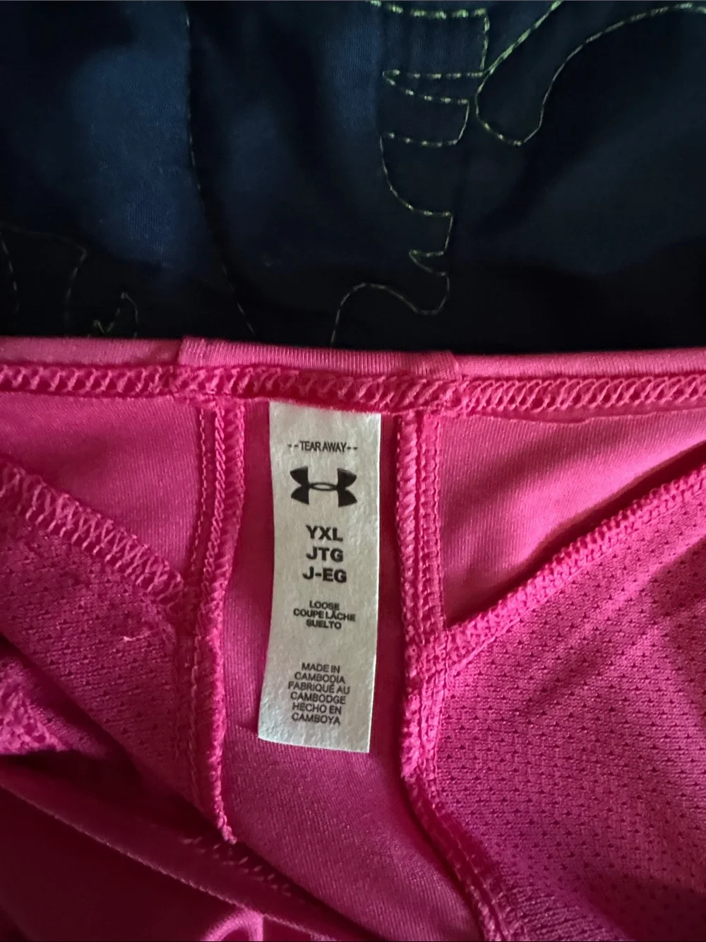 Under Armour Bright Pink Girls Athletic Tank Top - Picture 4 of 4
